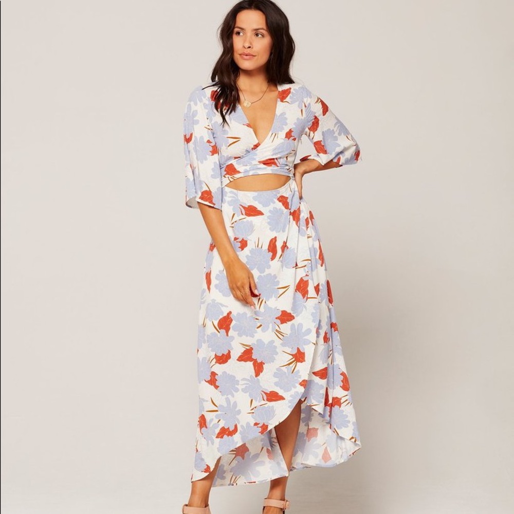 L*Space Floral Wrap Dress